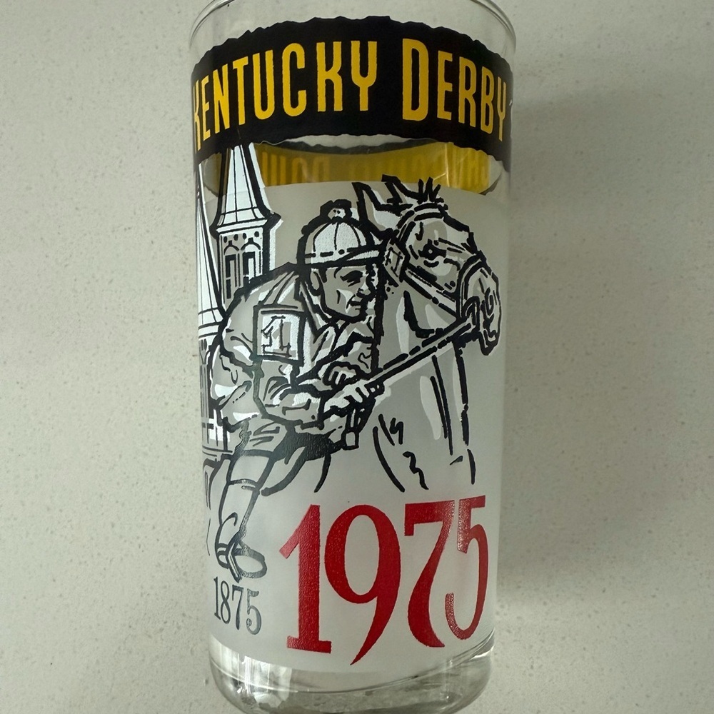 1975 Kentucky Derby Glass